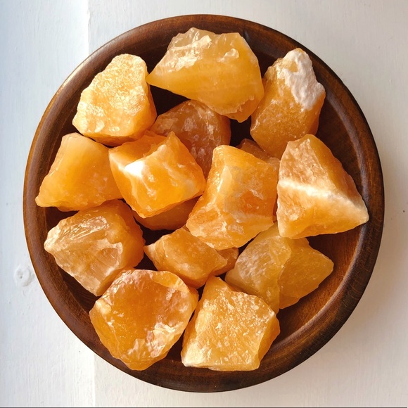Jewelry - 1pc • Raw Orange Calcite Stone